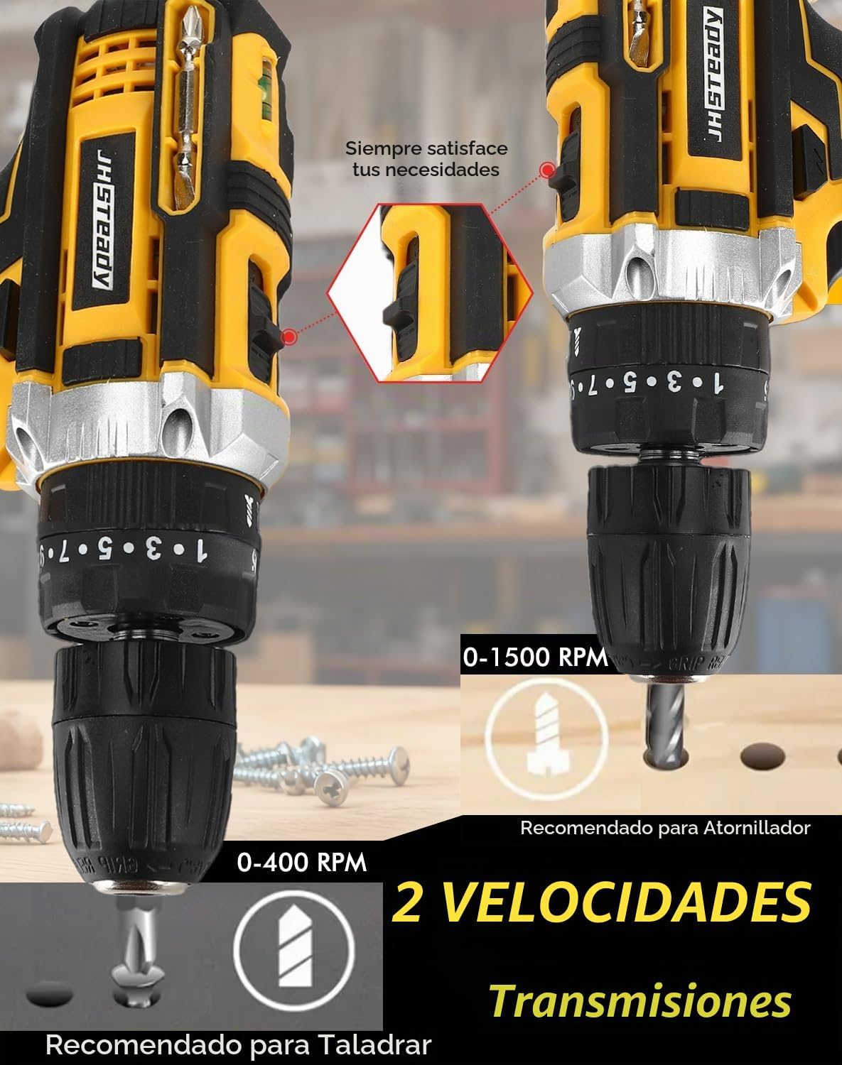 DrillMax 48V - Potencia Pareja del Primer al Último Tornillo