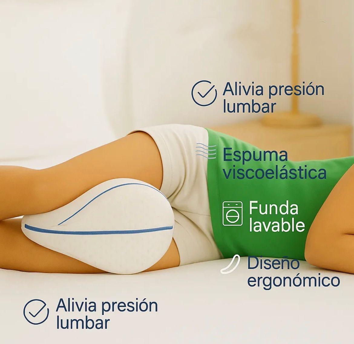 💤 Sistema de Descanso Pro-Cervical™: Pack Almohada + Cojín de Piernas