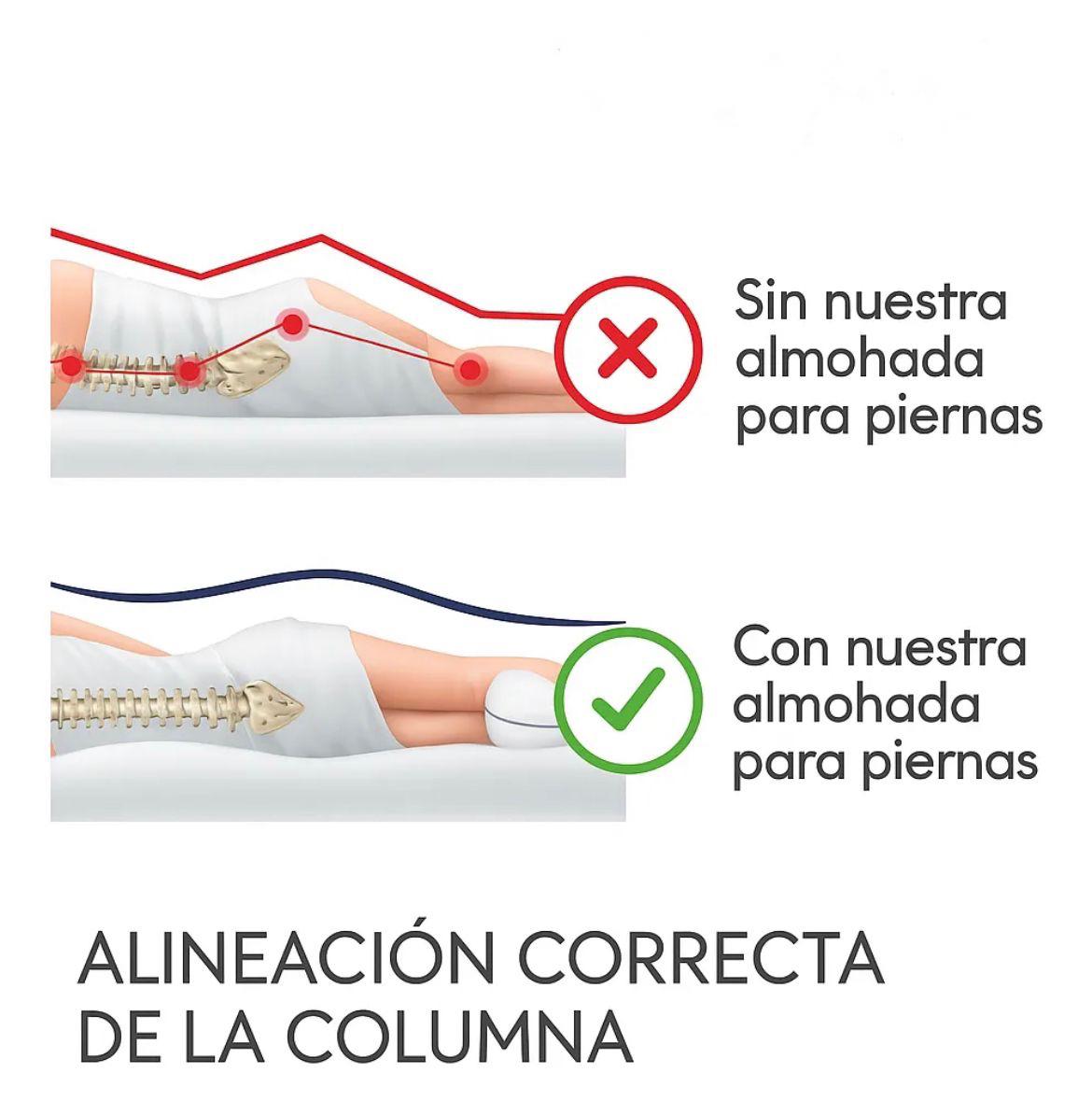 💤 Sistema de Descanso Pro-Cervical™: Pack Almohada + Cojín de Piernas