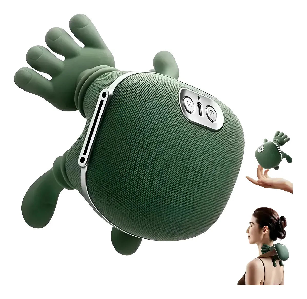 Sistema Ultra-Cervical 360™: El Masajeador Definitivo de Manos Verdes con Acción Muscular Profunda y Diseño Ergonómico