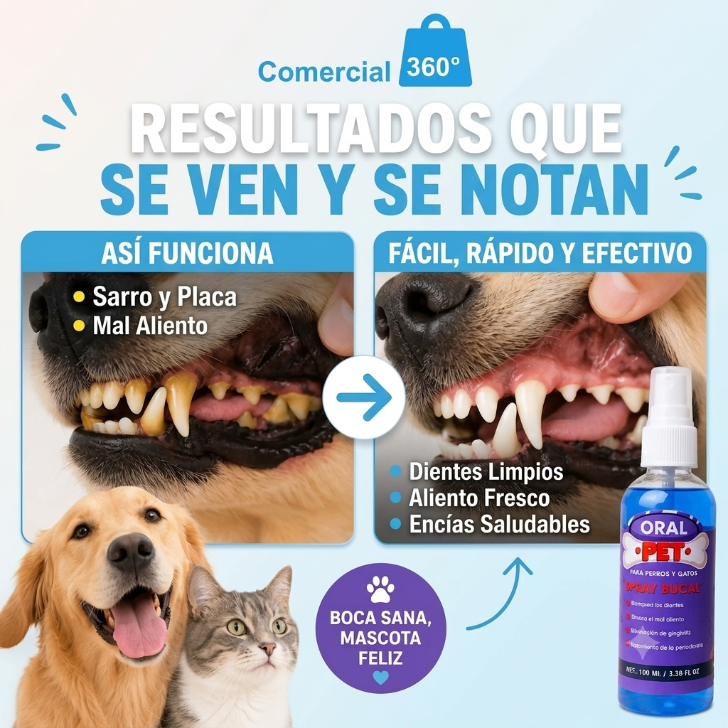 Oral Pet™ Spray Bucal para Mascotas