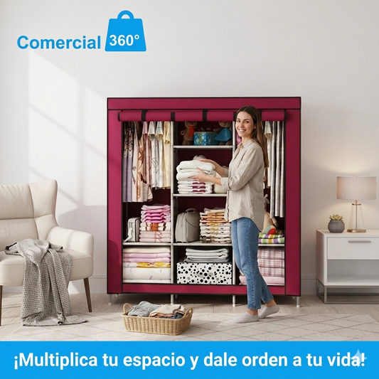 SpaceMax™ – Clóset Armable de 3 Cuerpos 👗✨