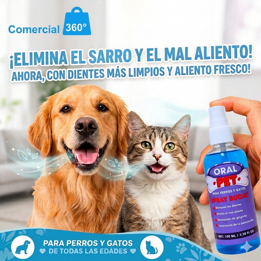 Oral Pet™ Spray Bucal para Mascotas