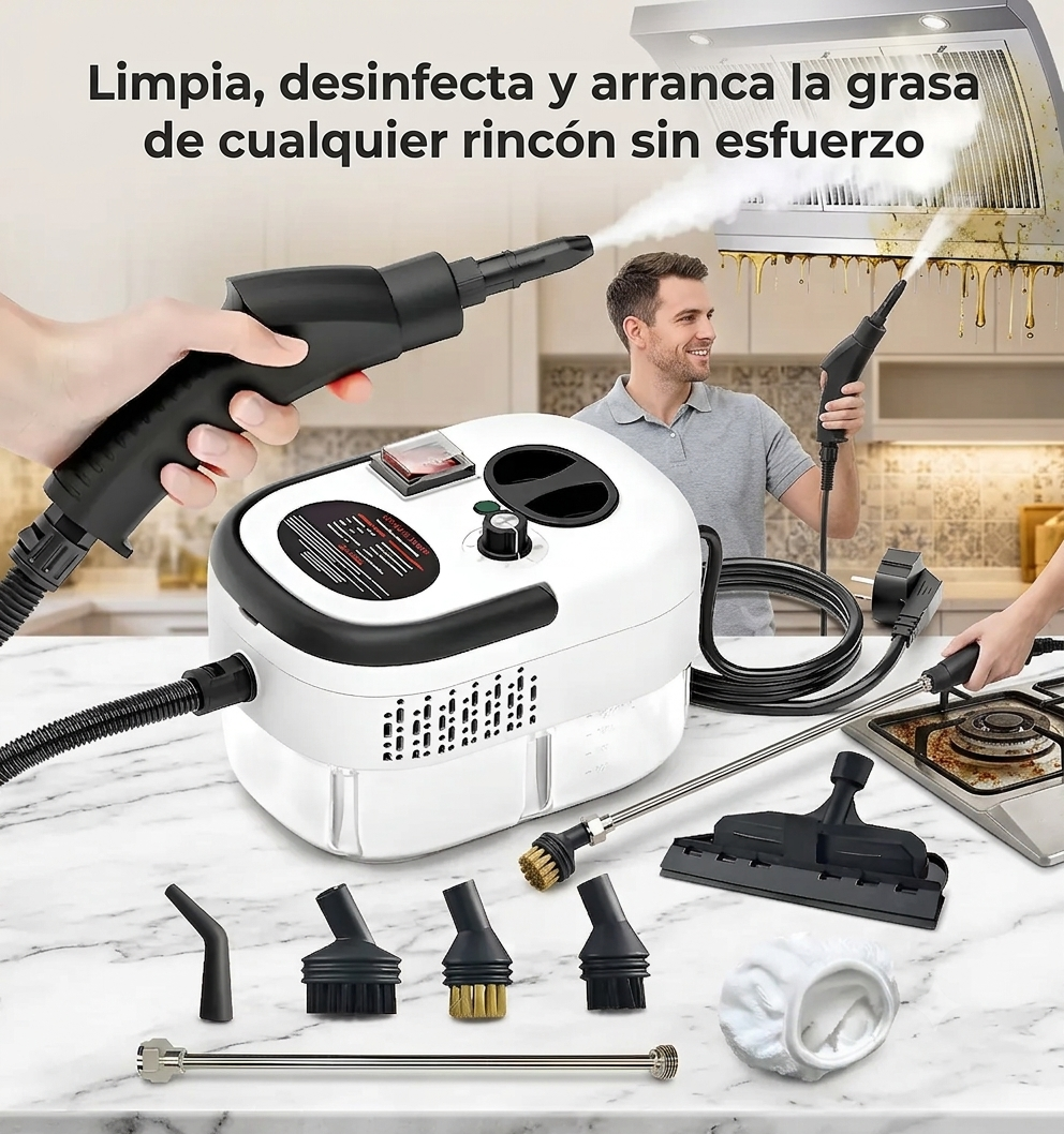 VaporPro 2500W — Limpiador de Vapor Semi Profesional