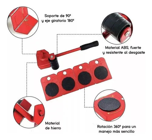 Kit Elevador de Muebles (Juego de 5 piezas) ELEVA PRO