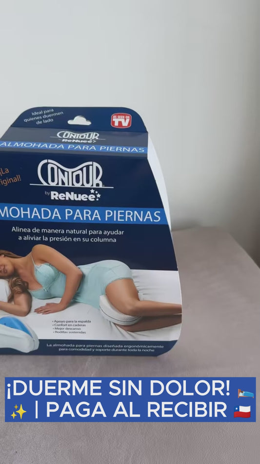 💤 Sistema de Descanso Pro-Cervical™: Pack Almohada + Cojín de Piernas
