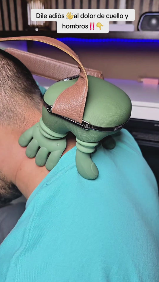 Sistema Ultra-Cervical 360™: El Masajeador Definitivo de Manos Verdes con Acción Muscular Profunda y Diseño Ergonómico